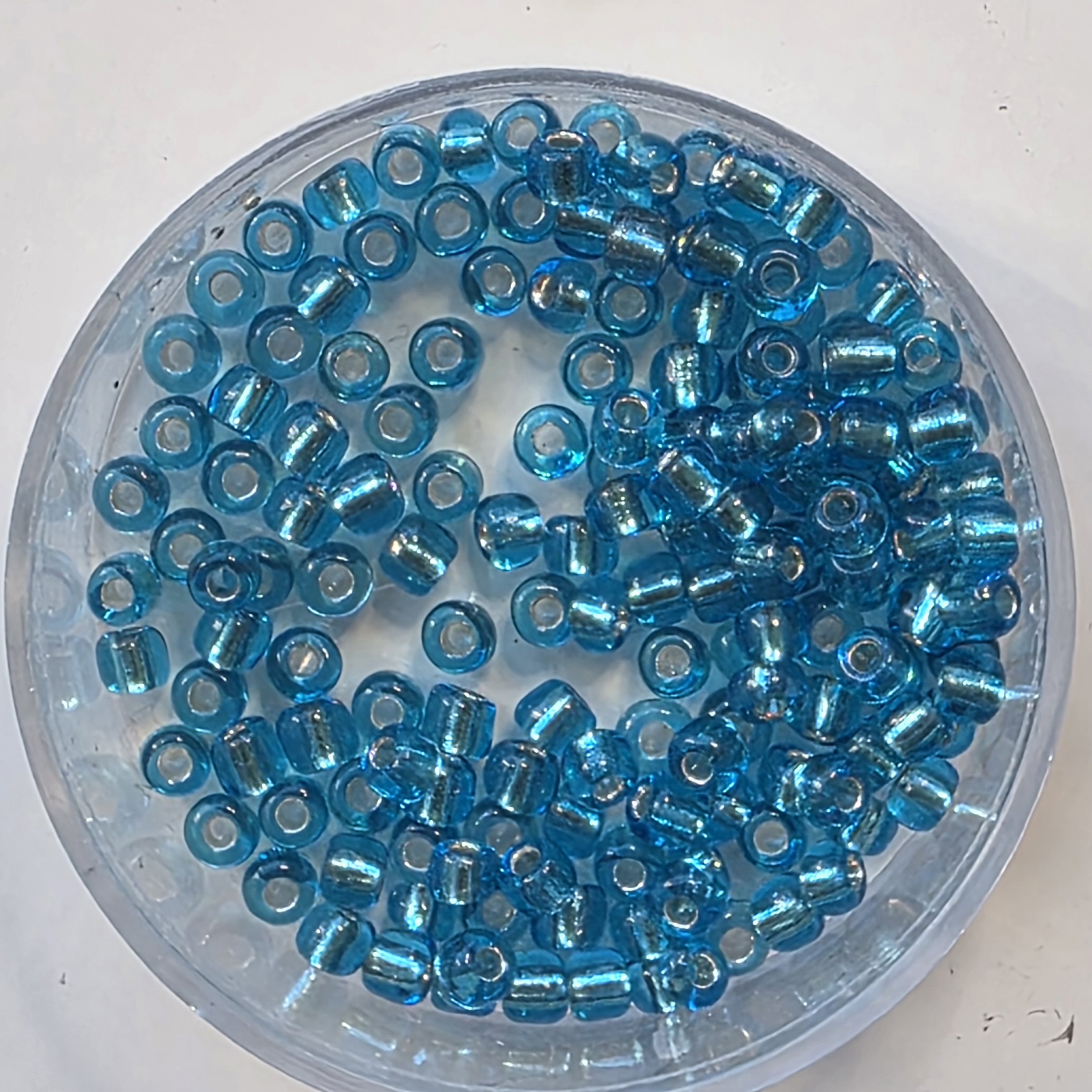 Silfurhúðaður gagnsær blár