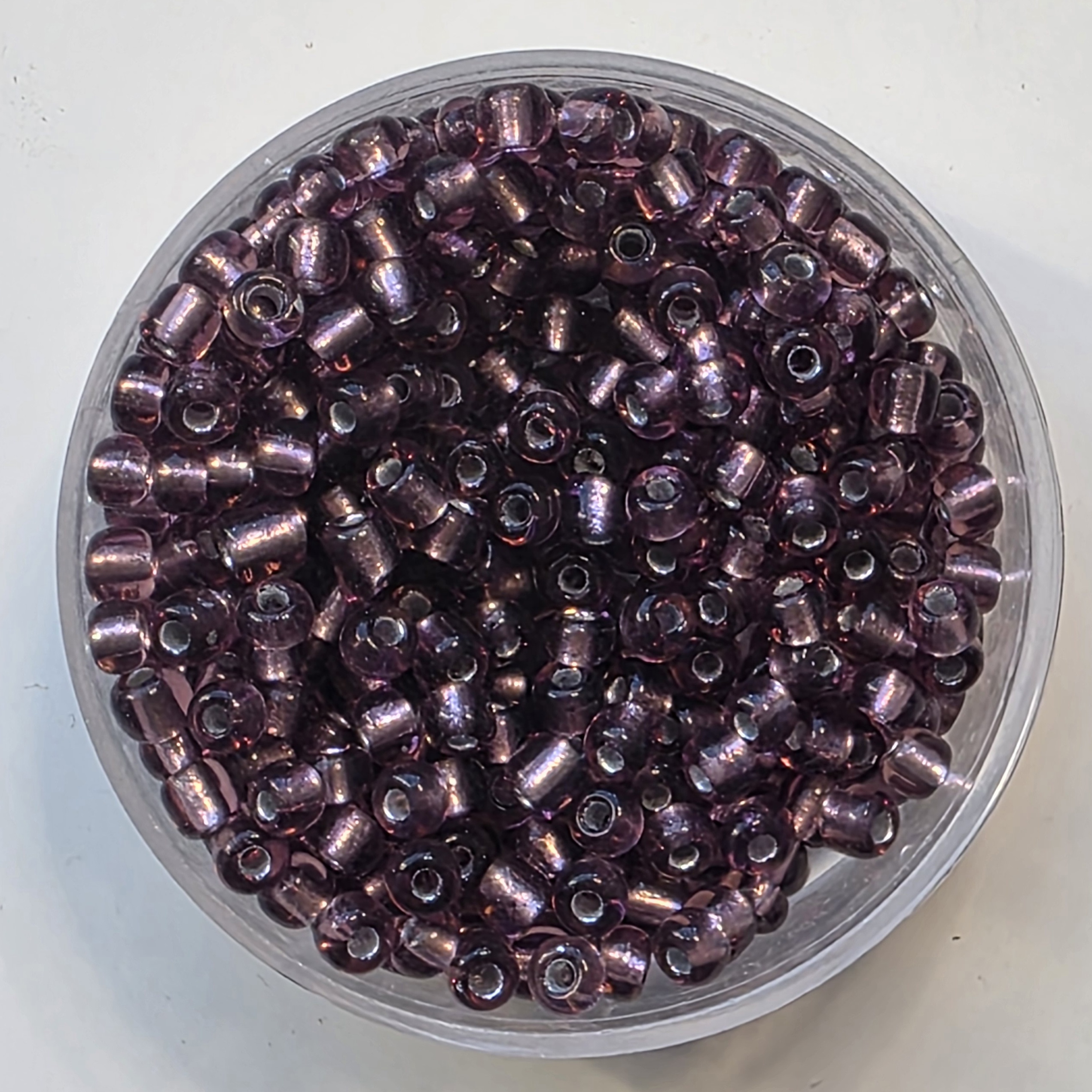 Silfurhúðaður gagnsær fjólublár