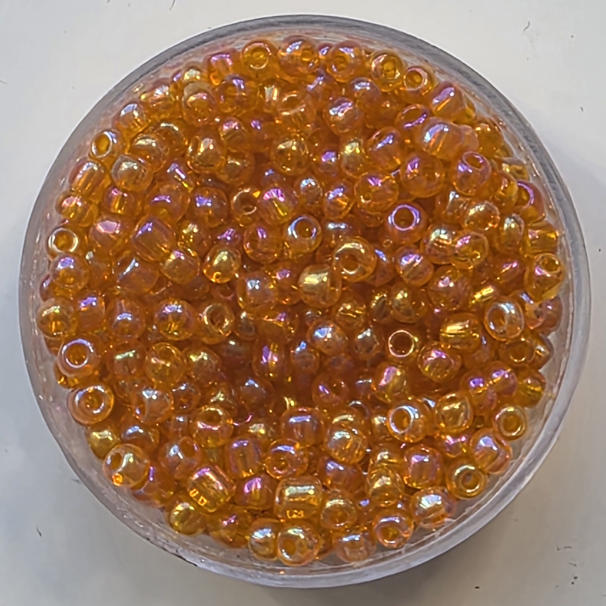 Gagnsær appelsínugulur